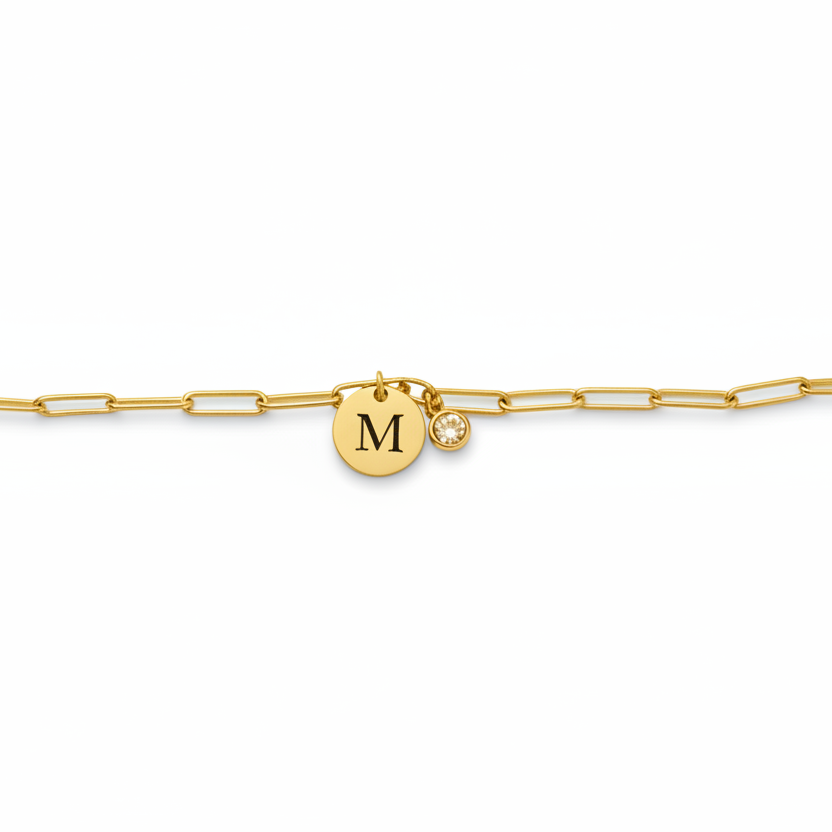 Bracelet Elissa doré fond blanc