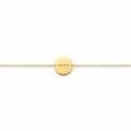 Bracelet médaillon mymy doré fond blanc