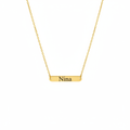 Collier Nina doré fond blanc
